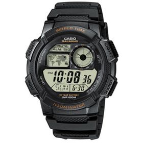 casio Mod. world time illuminator - 5 Alarms, 10 Year battery