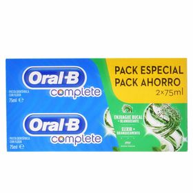 complete dentifrico enjuage + blanqueante lote 2 x