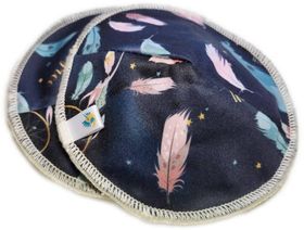 Doodush Waschbare Stilleinlage PUL-Bamboo 1 Paar Navy Boho