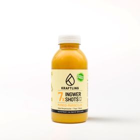 Kraftling Ingwer Shot Dosierflasche  Mango Maracuja  7 Shots