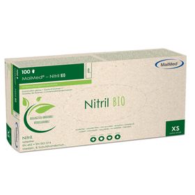 MAIMED Nitril BIO Unt.Handsch.unste.pf Gr.XS grün