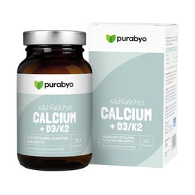 Purabyo Natürliches Calcium + D3/K2