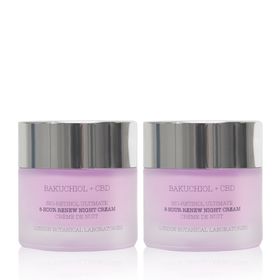 London Botanical Laboratories Bakuchiol + CBD Bio-Retinol Nachtcreme Duo