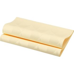 6x Elegance-Servietten 40 x 40  1/4 Falz Crystal cream