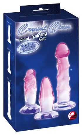 Crystal - Anal Mix Set - Analplug & Analdildos im Trainingsset