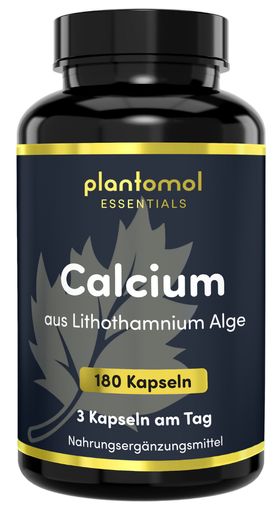 plantomol® Essentials - 480mg Calcium Kapseln pro Tag aus Lithothamnium Algen - 2-Monatsvorrat