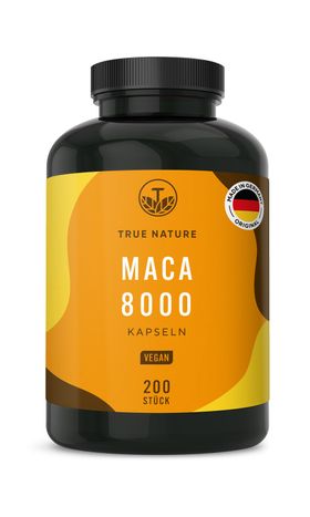 TRUE NATURE® Maca 8000 Kapseln - Vegan & Made in Germany