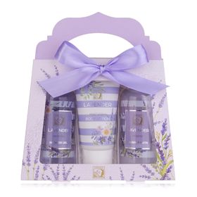 Accentra – Duschset Frauen Geschenkset LAVENDEL in schöner Geschenkbox