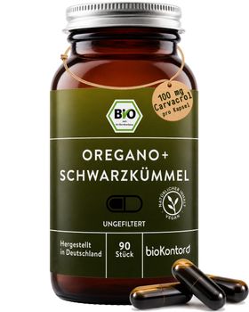 Oreganoöl und Schwarzkümmelöl Kapseln - 100 mg Carvacrol