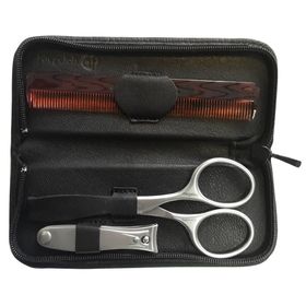 Niegeloh Solingen Etui Modell Bartpflege-Etui 3tlg. schwarz - Made in Solingen