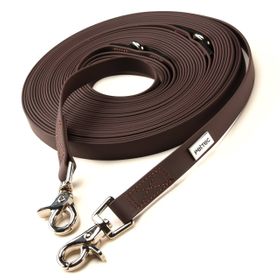 PetTec Schleppleine braun aus veganem Trioflex®