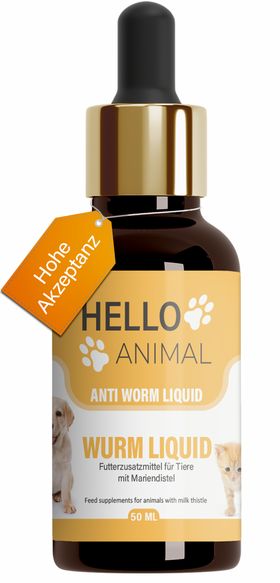 Hello Animal® | Wurm Liquid für Hund & Katze