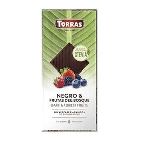 Torras Dark&Forest Fruits Chocolate with Stevia