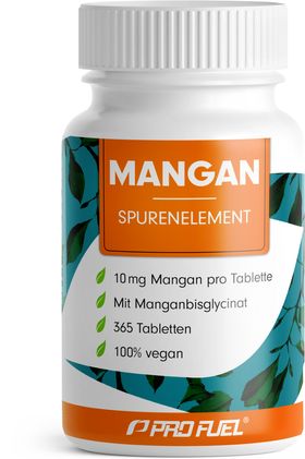 ProFuel - Mangan Tabletten mit 10 mg Mangan aus hochwertigem Manganbisglycinat