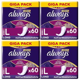 Multipack 4x always Gigapack 60 Slipeinlage Expert Daily Protect Long