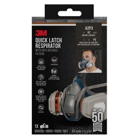 3M™ Quick Latch-Atemschutzmaske 6502QLKIT-1 mit austauschbaren Filtern