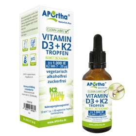 APOrtha® Vitamin D3 1.000 IE + Vitamin K2VITAL® 20 µg - Tropfen