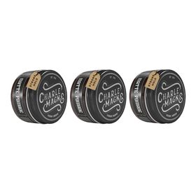 Charlemagne Matte Pomade – Leder – starker Halt – 3er-Pack