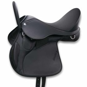 AMKA Pony Sattel mit stabilem Haltegriff Therapiereiten Reitsattel Beginner