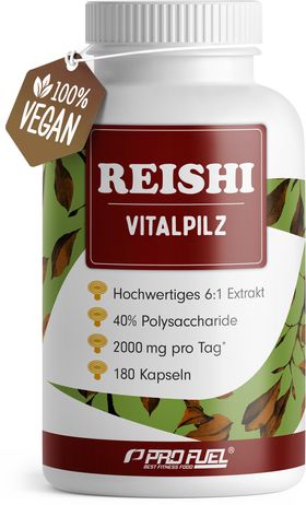 ProFuel - Reishi Kapseln - 2000 mg Pilz-Extrakt aus Ganoderma lucidum
