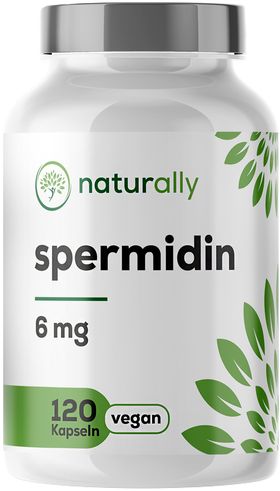 naturally Spermidin 6 mg Kapseln | aus Weizenkeimextrakt, hochdosiert
