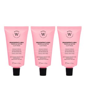 Warda Luxury Skincare Drachenfrucht- und BHA-Detox-Tonmasken-Trio