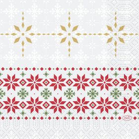 10x Servietten 33x33 3-lagig 1/4 Tradition