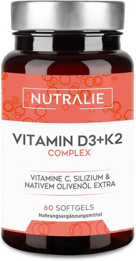 Nutralie Vitamin D3 + K2 Hochdosiert