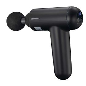 MELISSA Wiederaufladbare Massagepistole mit LED 4 Köpfe Schwarz
