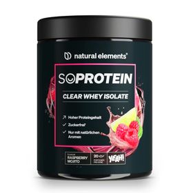 natural elements SoProtein Clear Whey Isolate Raspberry Mojito
