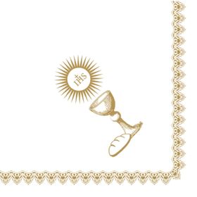6x Dunisoft-Servietten 40 x 40  1/4 Falz Communion
