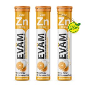 EVÄM Zink Brausetabletten - 3 Set