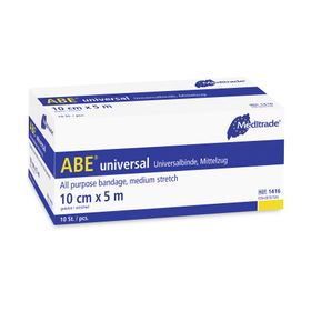 ABE® universal dauerelastische Universalbinde, unsteril, 10 cm x 5 m, 1 Packung = 10 Stück