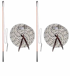 AMKA  Bodenarbeit Set mit je 2 Stück Kontaktstock und 2 Stück Bodenarbeitseil