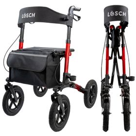 Rollator Tabas Mobility Air Rot (Luftbereift)