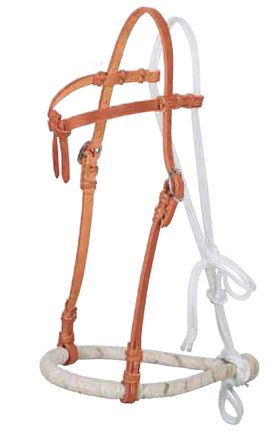 Weaver Western Kopfgestell mit Bosal Zaum Gebisslos B WAHL