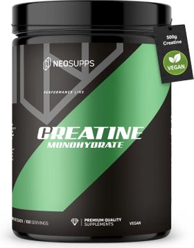Neosupps Creatin Monohydrat Pulver, 100 % reines Kreatin ohne Zusatzstoffe