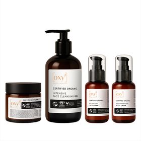 oxy8 Naturkosmetik - Anti-Aging Set PEELING & WASCHGEL, TAGES- & NACHTCREME