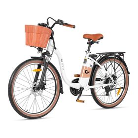 DYU C6 Pro Elektrofahrrad mit Korb, 36V 15,6Ah Akku