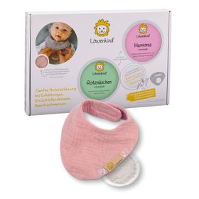 LÖWENKIND Einsteigerbox mit Halstuch "Newborn" Altrosa, Harmonie und Rotznäschen