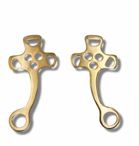 Seitenteile für Hackamore aus Messing, paarweise B WAHL