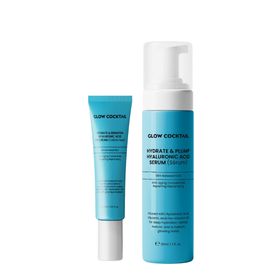 Glow Cocktail Feuchtigkeitsserum & Aufpolsterndes Serum + Aufhellende Augencreme