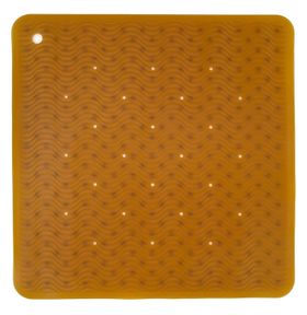 Hevea Badewanneneinlage Naturkautschuk Wave Square Natural