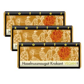 Zotter vegane Bio-Schokolade Haselnussnougat