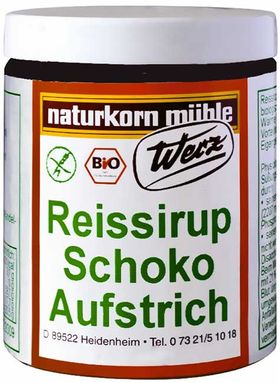 Werz Bio Reissirup-Schoko-Aufstrich glutenfrei