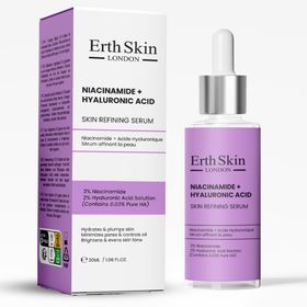 ErthSkin London Niacinamid + Hyaluronsäure Hautverfeinerndes Serum