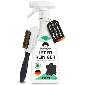 Emma Grün® Lederreiniger für Kunst- & Wildleder inkl. Wildlederbürste