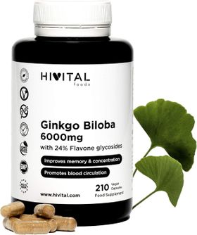 HIVITAL Ginkgo Biloba 6000 mg Kapseln