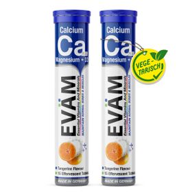 EVÄM Calcium + Magnesium + D3 Brausetabletten - 2 Set