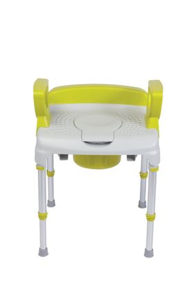 AQ-Tica Multifunktions-Duschstuhl mit Armlehnen und kurzer Rückenlehne